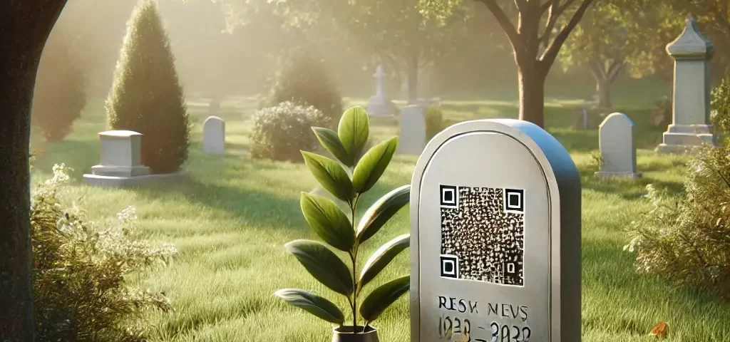 QR Code Gravestone