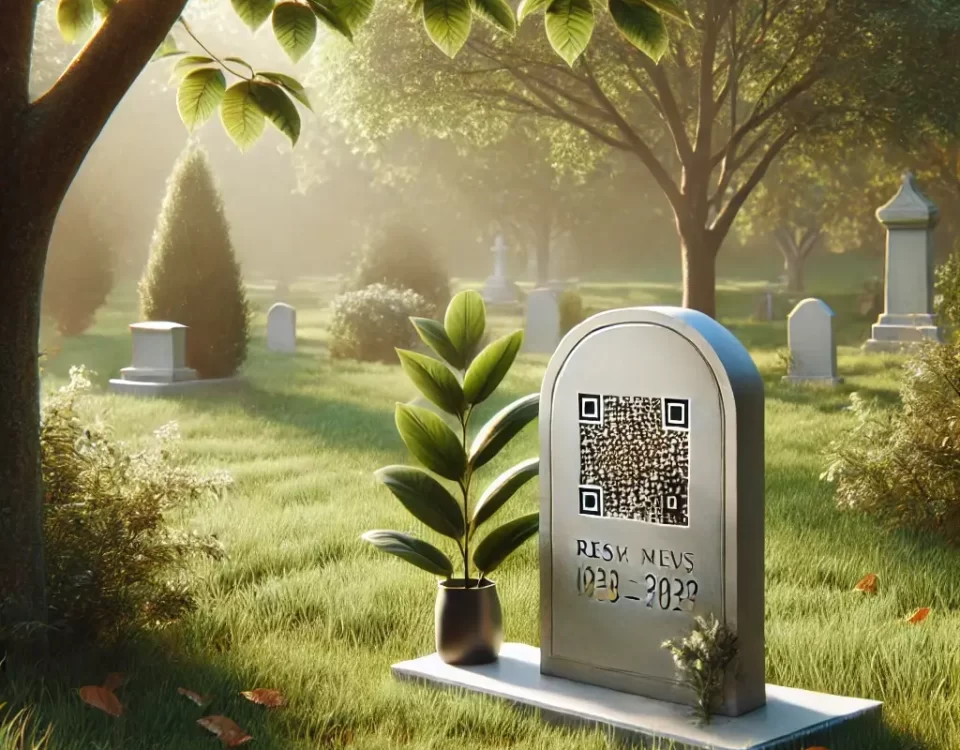 QR Code Gravestone