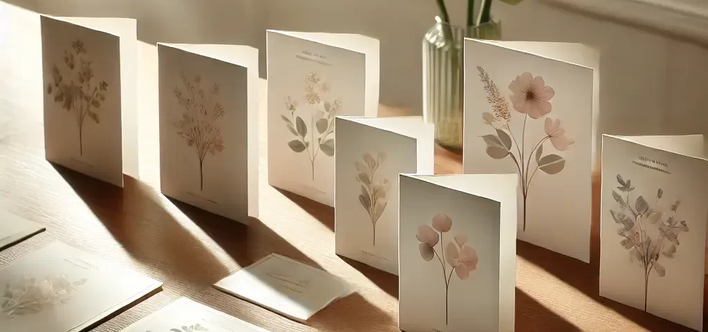 memorial cards for funeral service examples